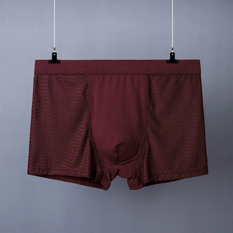 5pcs/lot Men's Underwear Cotton Boxers Man Breathable Panties Solid Shorts Brand Underpants Bamboo Fiber Men's Boxer Underpant