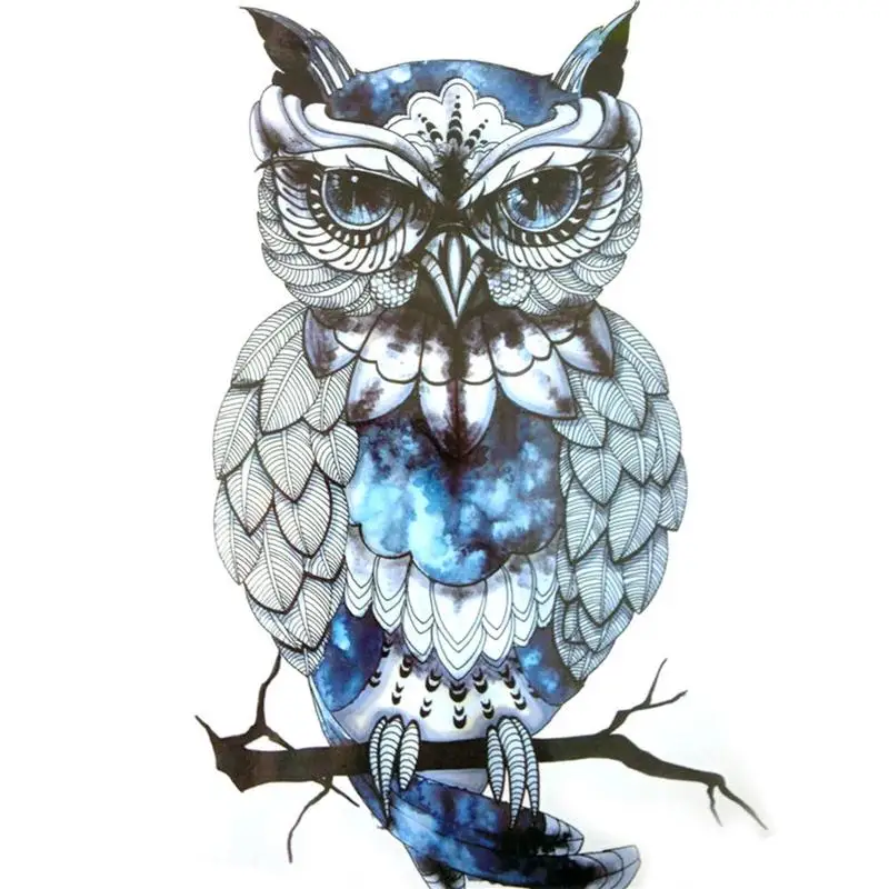 

Кампус горячая Распродажа переводной татуировки Стикеры сова цветок рука MC691 Стикеры животных Водонепроницаемый тату W5P7