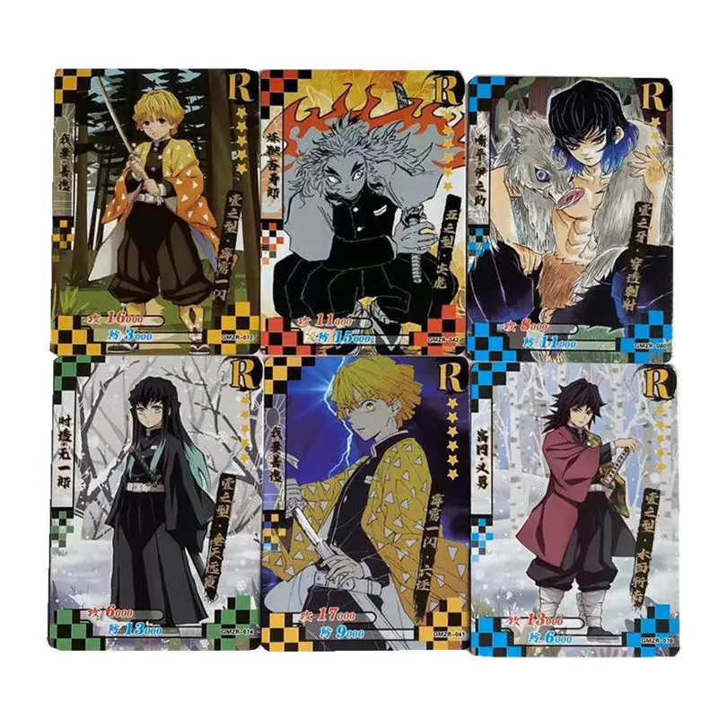 Demon Slayer-Juego de cartas TCG, mesa para ni&ntilde;os, juguetes para Familia, regalo de Navidad-2