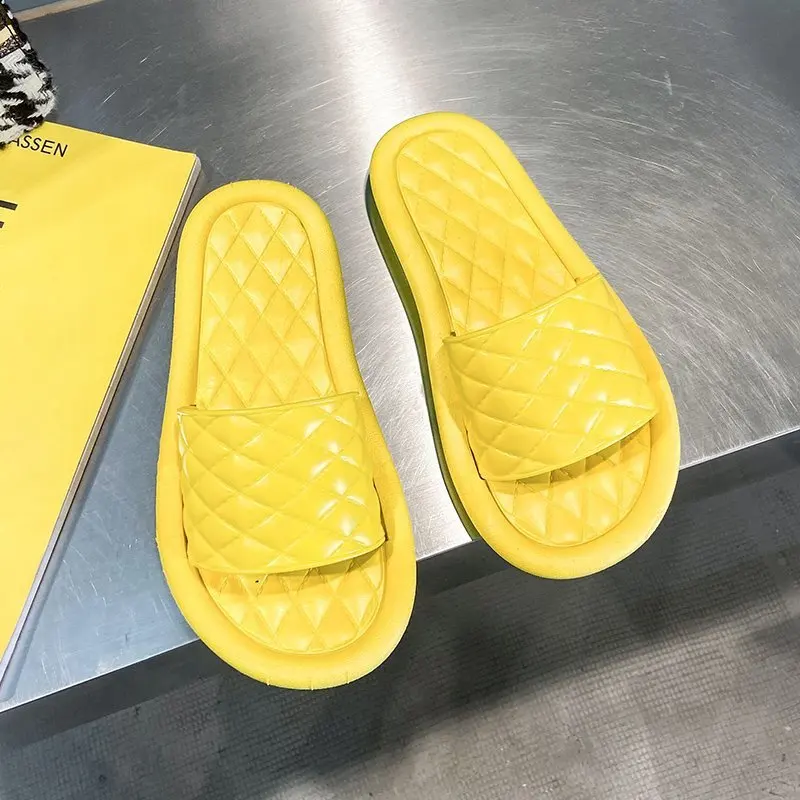

2021 New Women's Summer Slippers Women's Home Slippers Indoor Home Bathroom Non-slip Soft and Cool Indoor Slippers