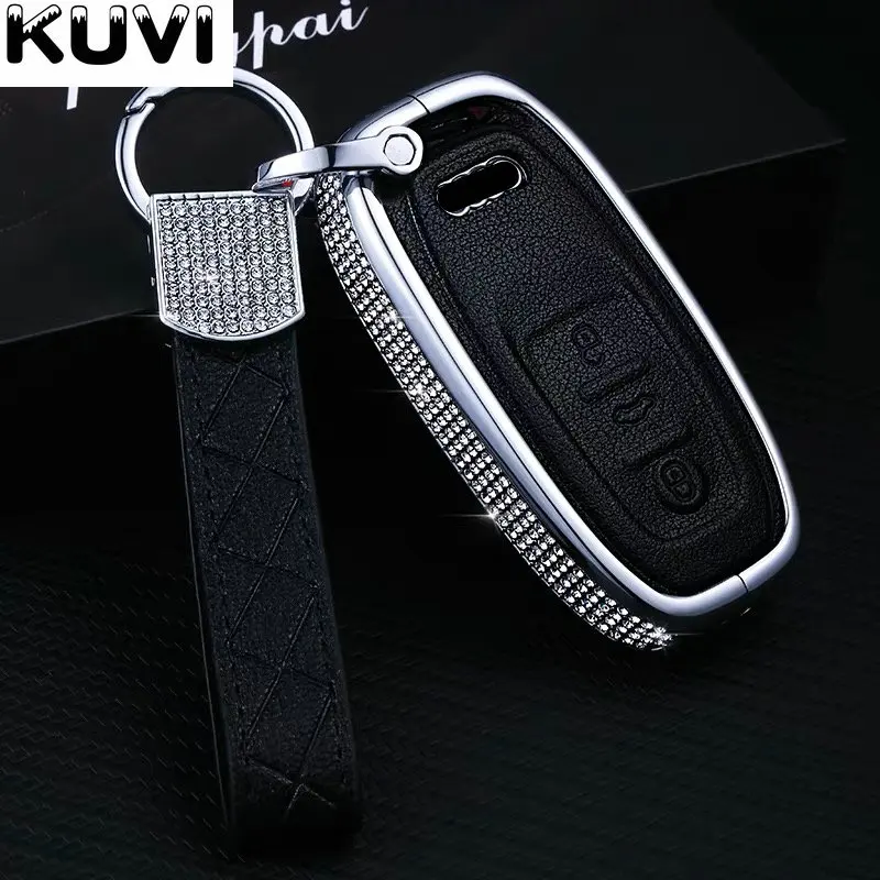 Diamond цинковый сплав кожа автомобиль дистанционного крышка смарт ключа Fob чехол в