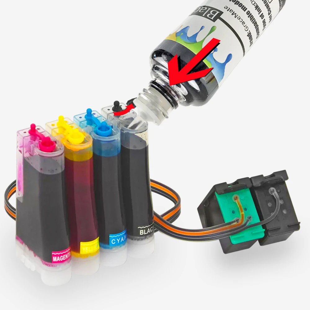 

GraceMate Ink Refill Kit 901 Compatible for HP Officejet J4500 4500 J4540 J4550 J4580 J4585 J4624 J4535 J4600 J4640 J4660 J4680c