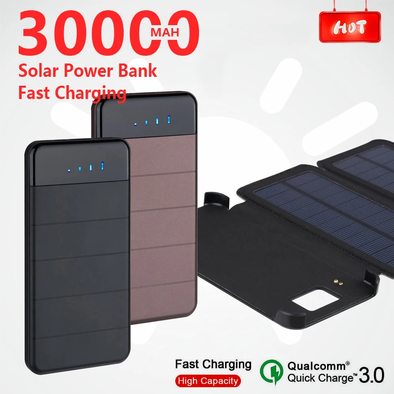 30000mah складное солнечное зарядное устройство блок солнечных батарей солнечные