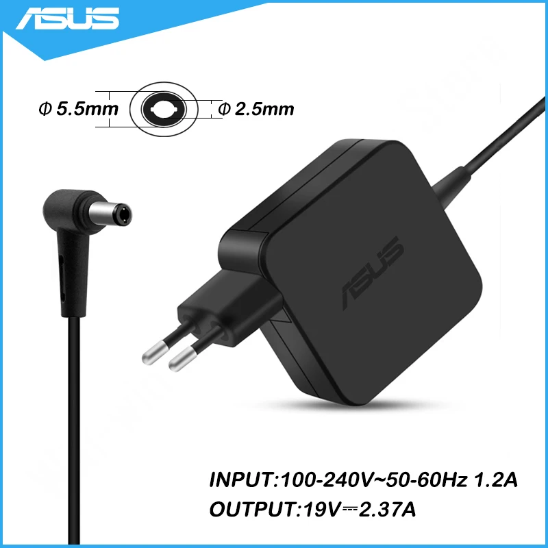 

Зарядное устройство для ноутбука Asus X505B X505BA X505Z X505ZA X555B X550E X550EA X550L X550LA X550W, 19 в, 5,5 А, 45 Вт, 2,5 * мм