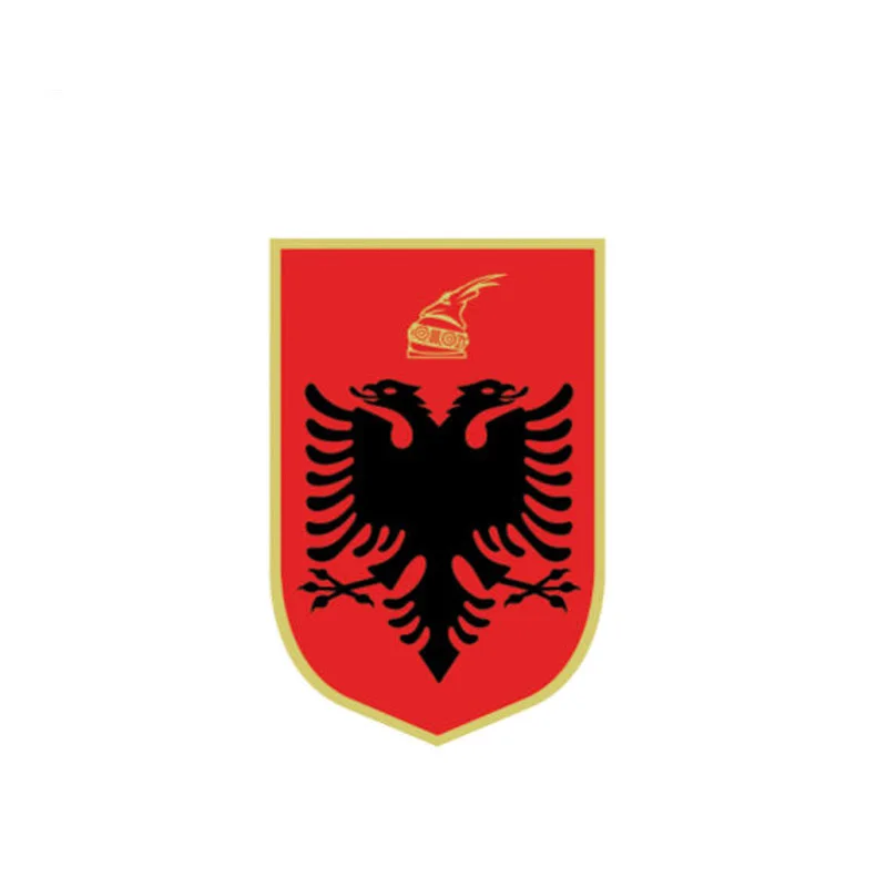

Автомобильный Стайлинг, Флаг Албании, герб оружия, ПВХ наклейка, автомобильная наклейка