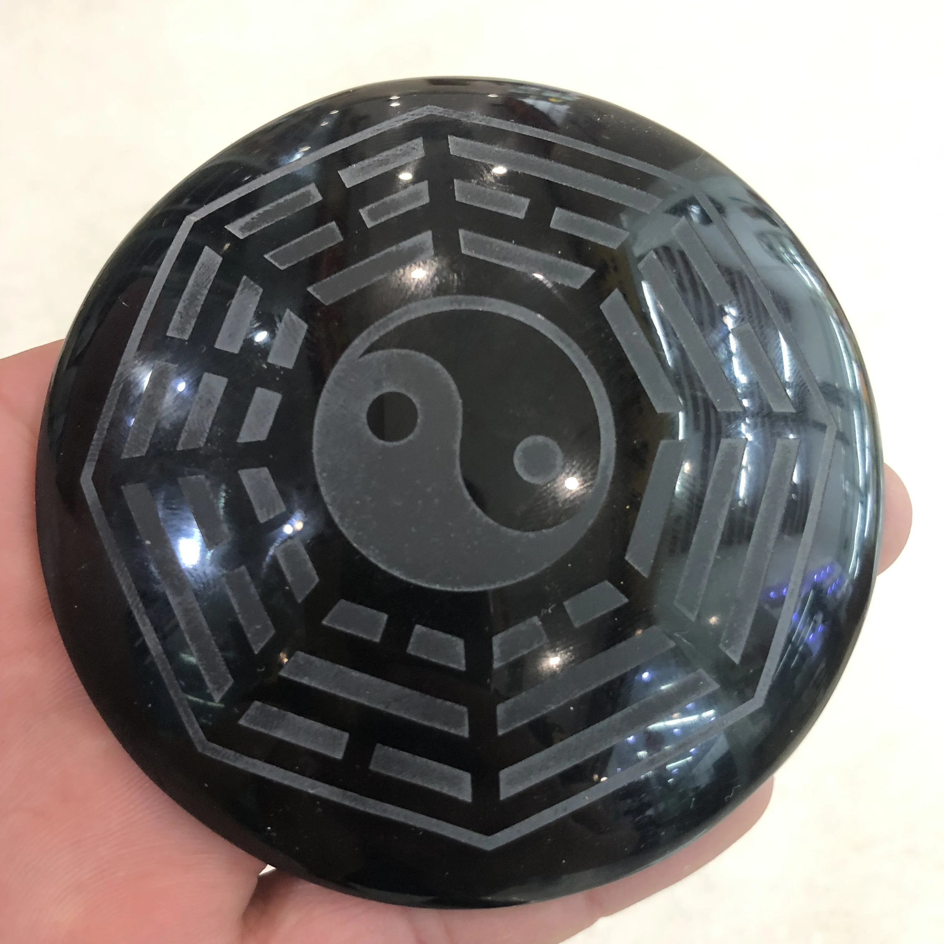 

1pcs Natural obsidian matrix feng shui decorative items, for the city children exorcism evil healing