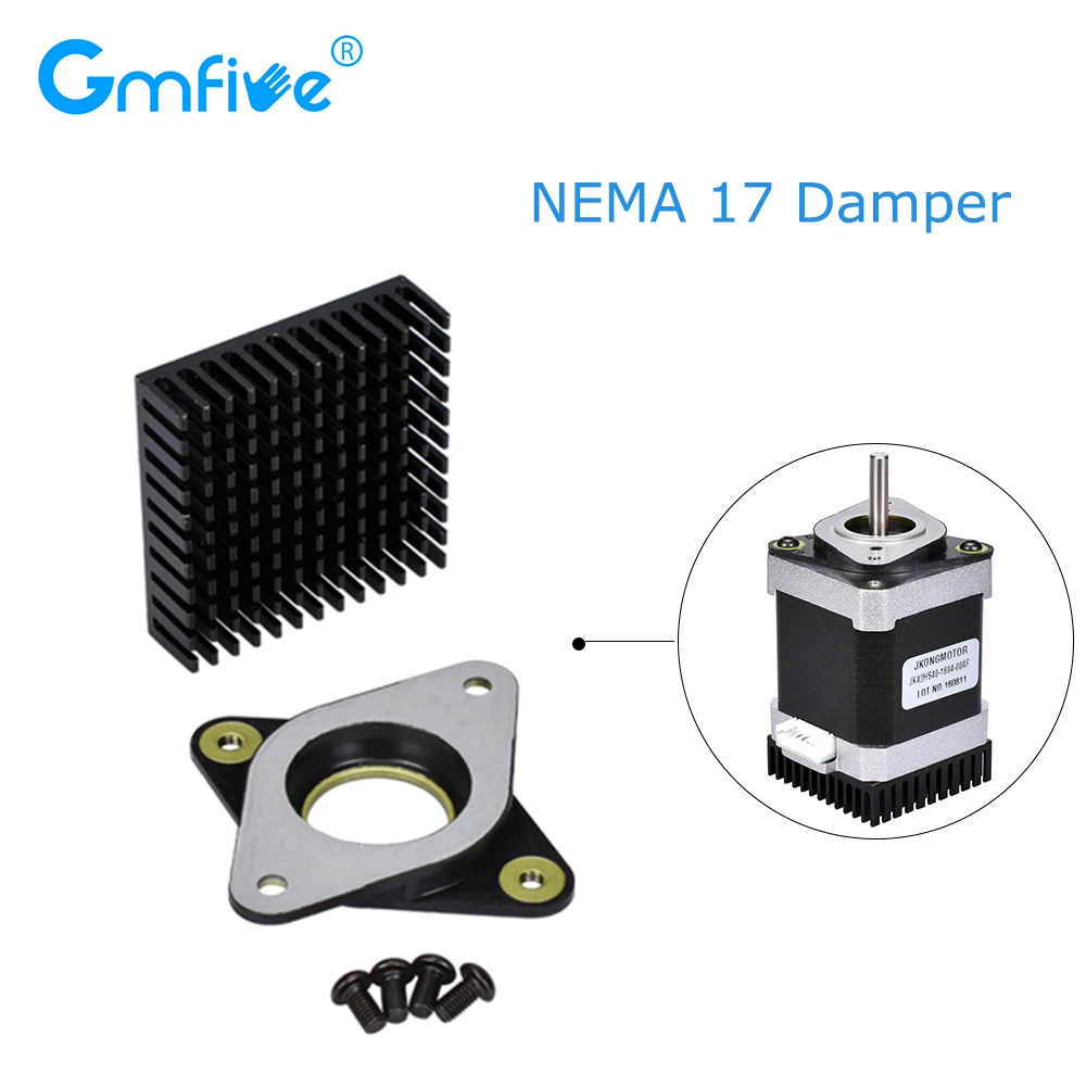 Шаговый демпфер GmFive NEMA 17 мотор с питанием и резиновой вибрацией импортный