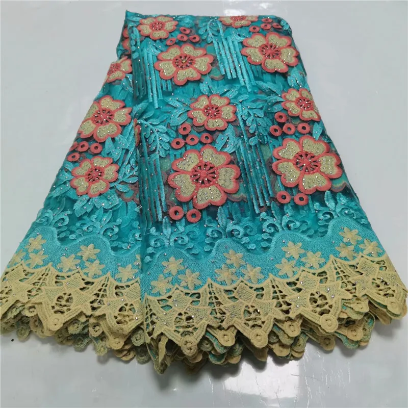 Розовая Высококачественная нигерийская швейцарская вуаль кружева в швейцарском