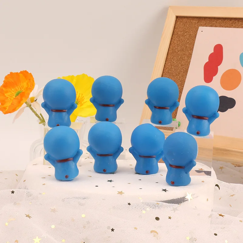 

8 Role Blue Fat Cat Doraemon Little Dingdang Cake Decoration Scene Decoration Ornaments