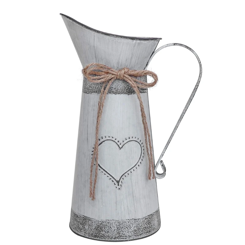 

Vintage Flower Vase Decoration Home Iron Vase Imitation Ceramic Flower Pot Home Wedding Ceremony Venue Decoration Wind V