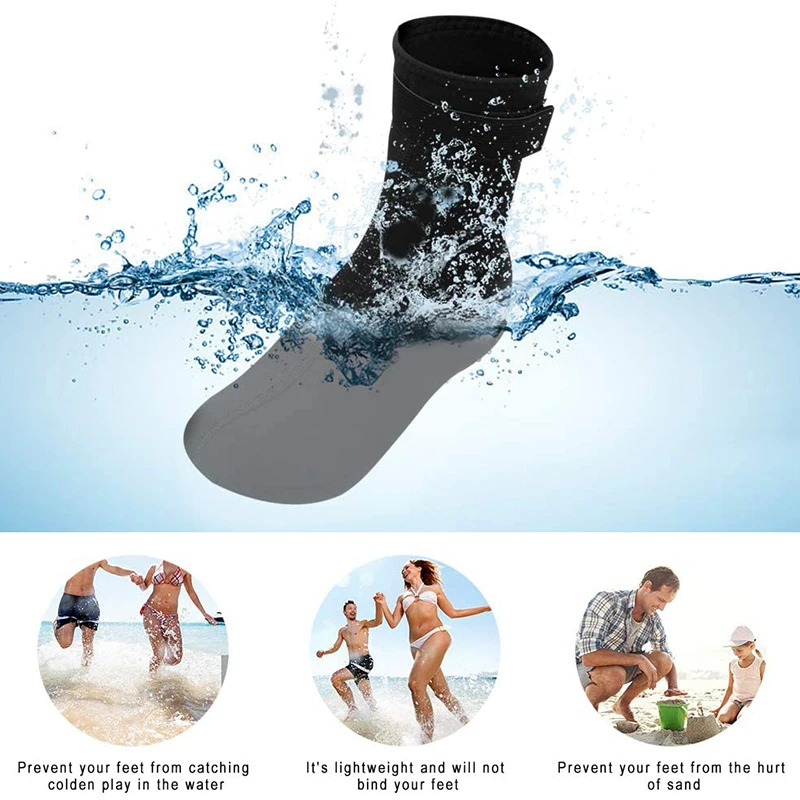 

Diving Socks Shoes Swim Socks Surf Beach Socks Water Shoes Quick-Dry Non-Slip Snorkeling Socks Neoprene Bottom Swimm Shoes 3Mm