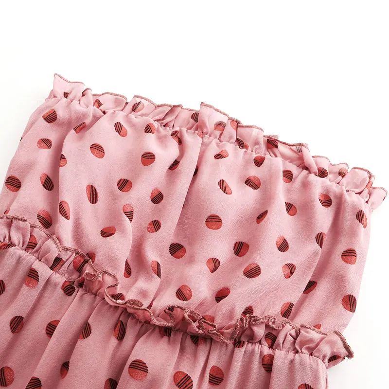 

Fashion Pink Flowers Tight Fitting Mini A-Line Women's Dress 2021 Best Sellers