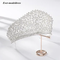 wedding crystal crown for bride luxury big rhinestone sweet 16 crowns tiaras headpieces bridal headwear hair accessories 2021new