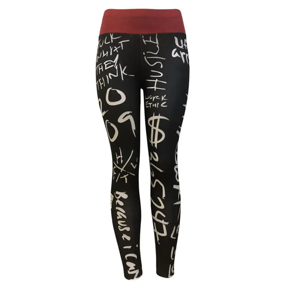 Женские спортивные Леггинсы с надписью JGS1996 штаны для йоги высокой талией и