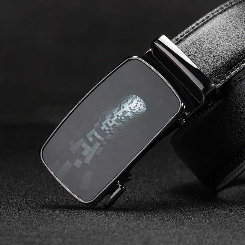 cow genuine leather luxury strap male belts for men fashion Men's Belts Automatic Buckle designer High Quality brand | Аксессуары