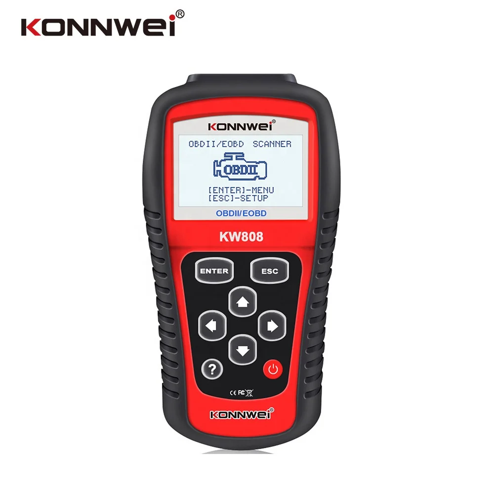 

KONNWEI KW808 OBD Car Scanner OBD2 Auto Automotive Diagnostic Scanner Tool Supports CAN J1850 Engine Fualt Code Reader