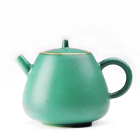 jingdezhen japanese stoneware small teapot hand made retro kiln turns green glaze tea maker urgently needed pot kung fu teapot