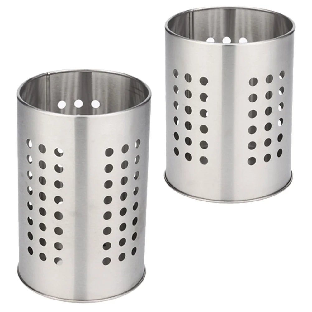 

2pcs Chopsticks Cages Versatile Chopsticks Holders Kitchen Supplies (Silver)