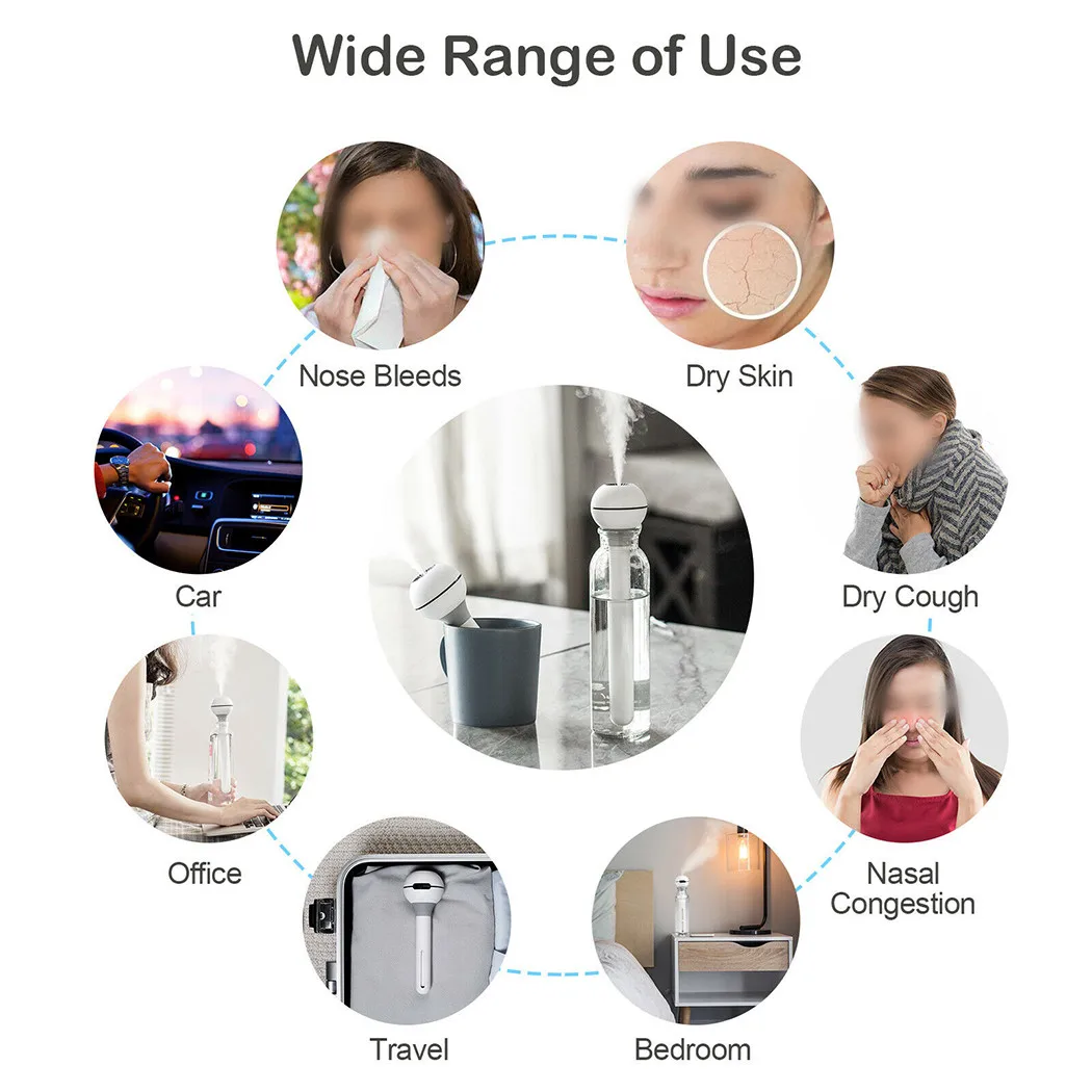 

Ultrasonic Humidifier Air Humidifier Cool Diffuser Long Absorbent Tube