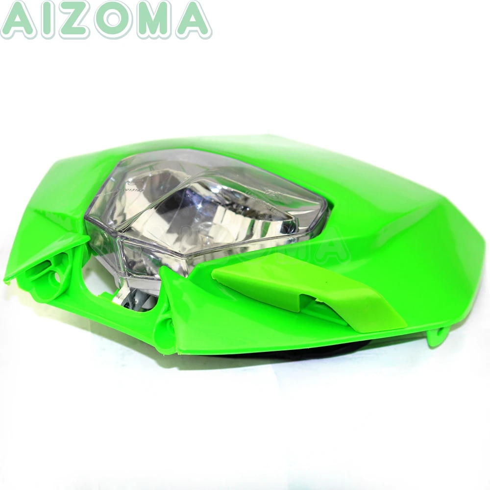 Универсальная передняя фара S2 12 В/35 Вт для кроссового мотоцикла Kawasaki KLX KLR 125 250 EXC SX