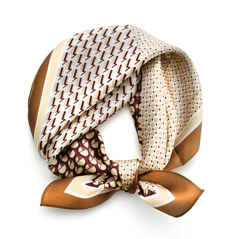 100% атласный шелковый шарф, элегантная Темпераментная Женская квадратная бандана, парео, шейный защитный головной платок, платок, хиджаб, шарфы для дам