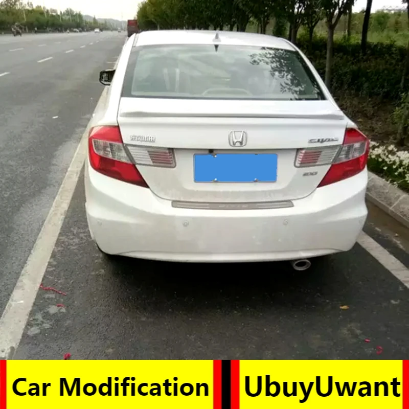 

Спойлер UBUYUWANT для Honda Civic 2012-2014, из АБС-пластика, украшение для крыльев заднего багажника, спойлеры, крылья
