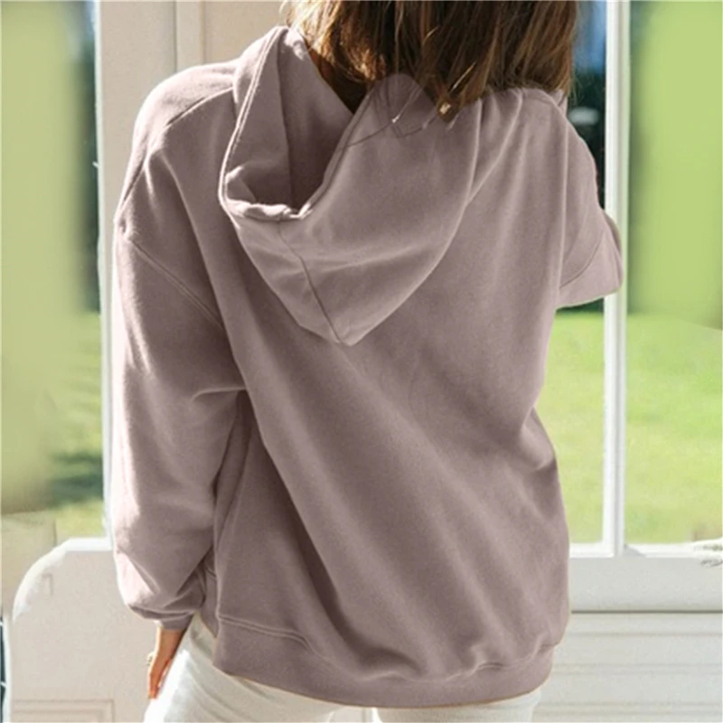 

Women Oversized Sweatshirt Long Sleeve Hoodies For Ladies Pink Blue 2020 Spring Autumn Pullovers Sweatshirts Female