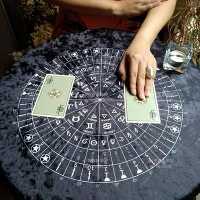 Ночной таро и астрологическое колесо Магическая церемония алтарь дух