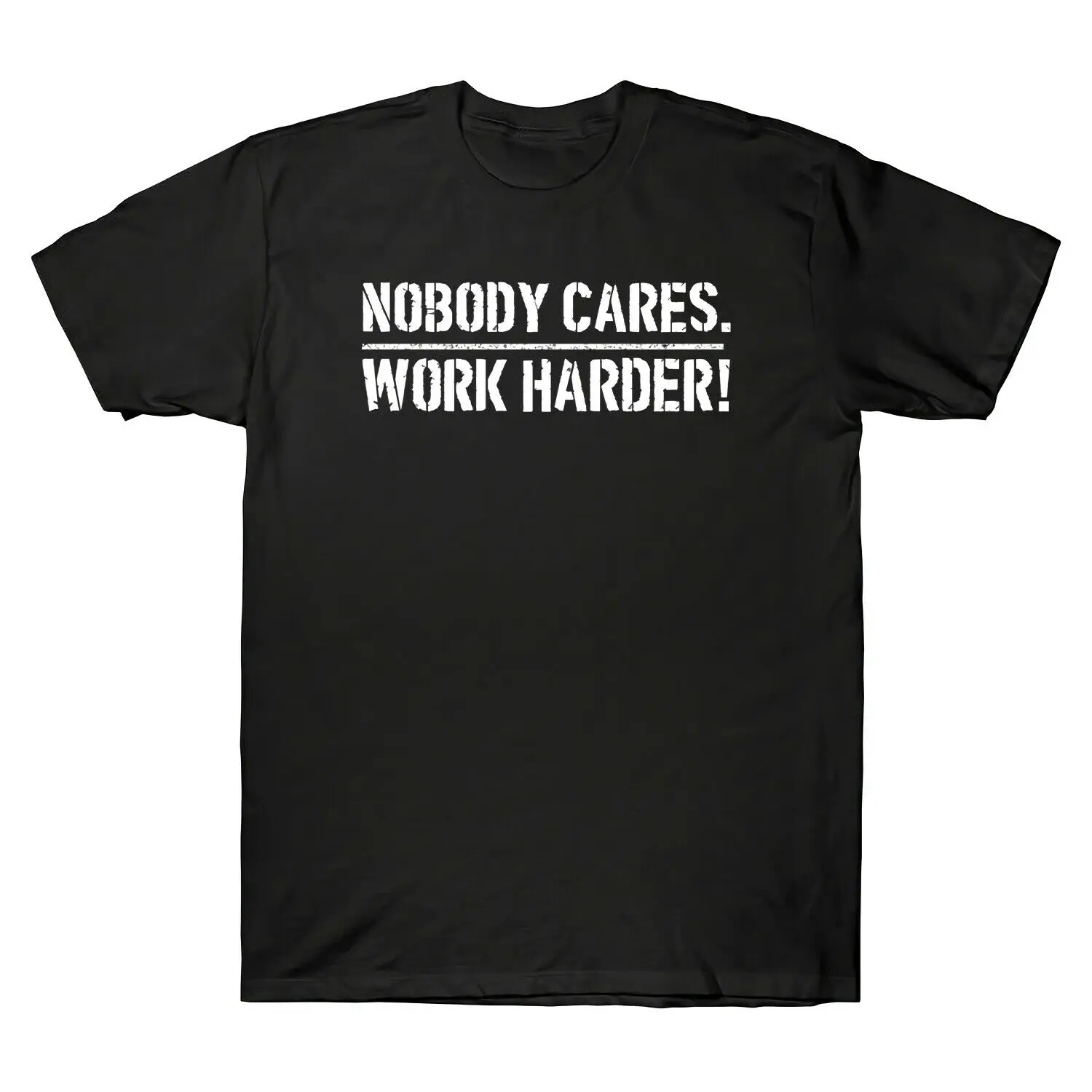 Винтажная Футболка Nobody Cares Work Harder Мотивационная футболка для тренажерного зала и
