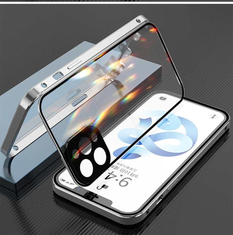 Двухсторонний чехол с пряжкой для iPhone 13 12 11 Pro Max защитный полной защитой