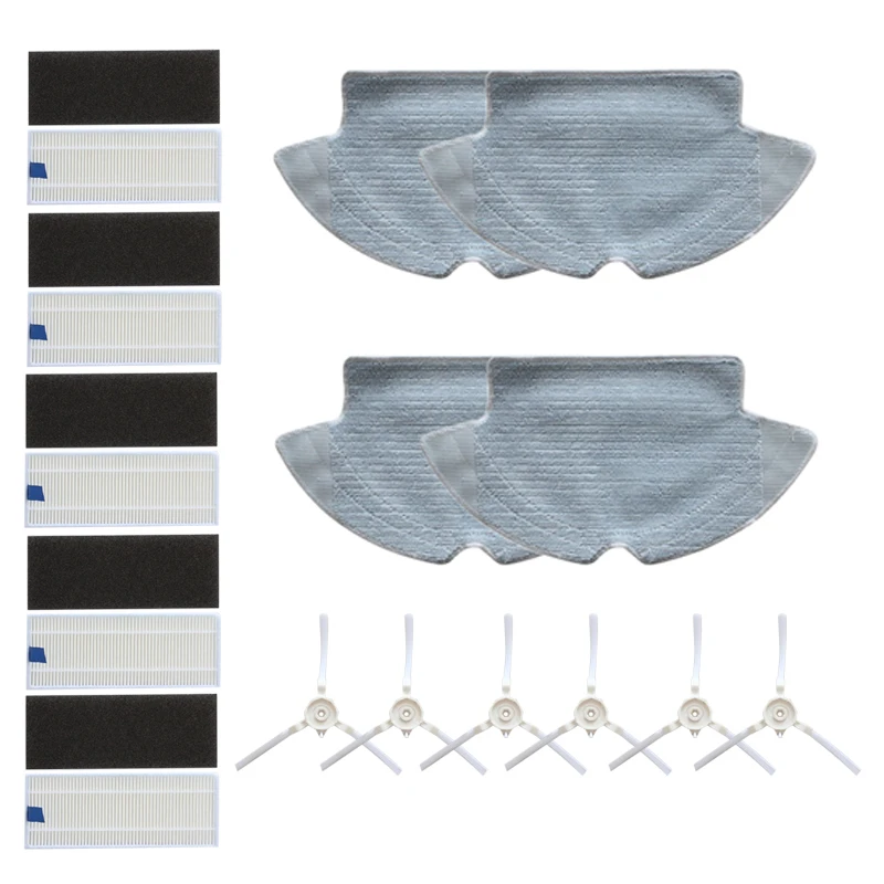 Горячее предложение! Запчасти для пылесоса с роботом боковые щетки HEPA фильтр