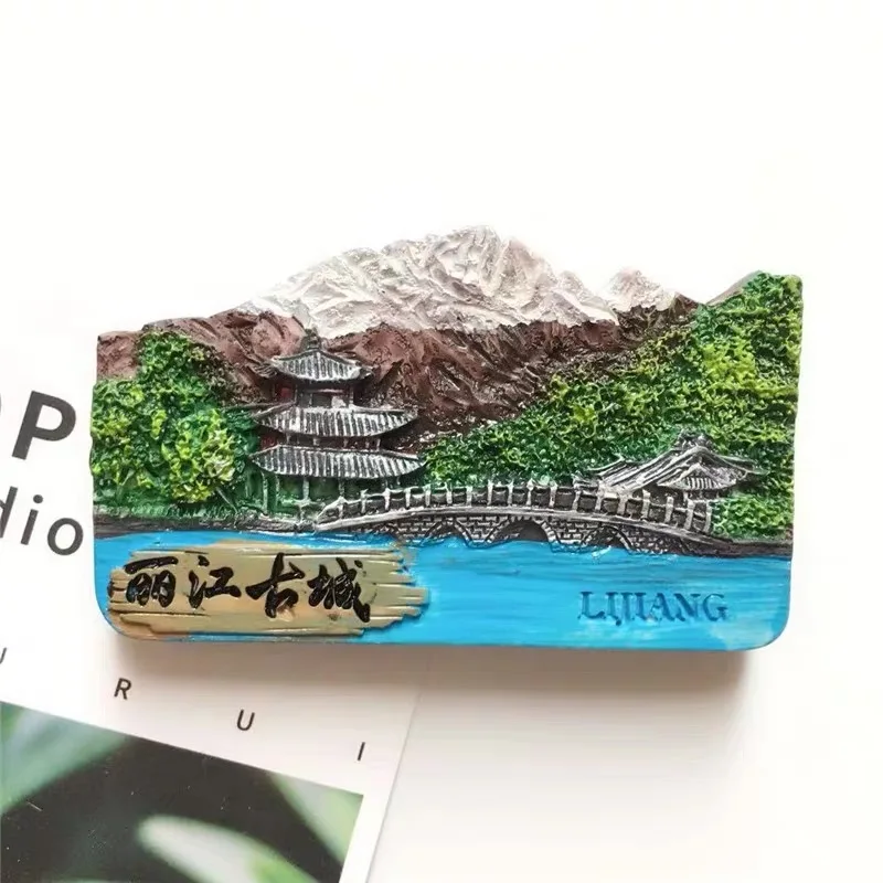 Магниты страны на холодильник Токийский магнит путешествия смолы Mt. Fuji Хоккайдо хладагент наклейки Сувенир Магнитный - Цвет: F2