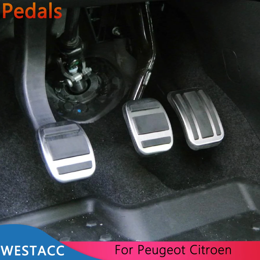 Крышка педали тормоза акселератора из нержавеющей стали для Peugeot 308 3008 408 4008 5008