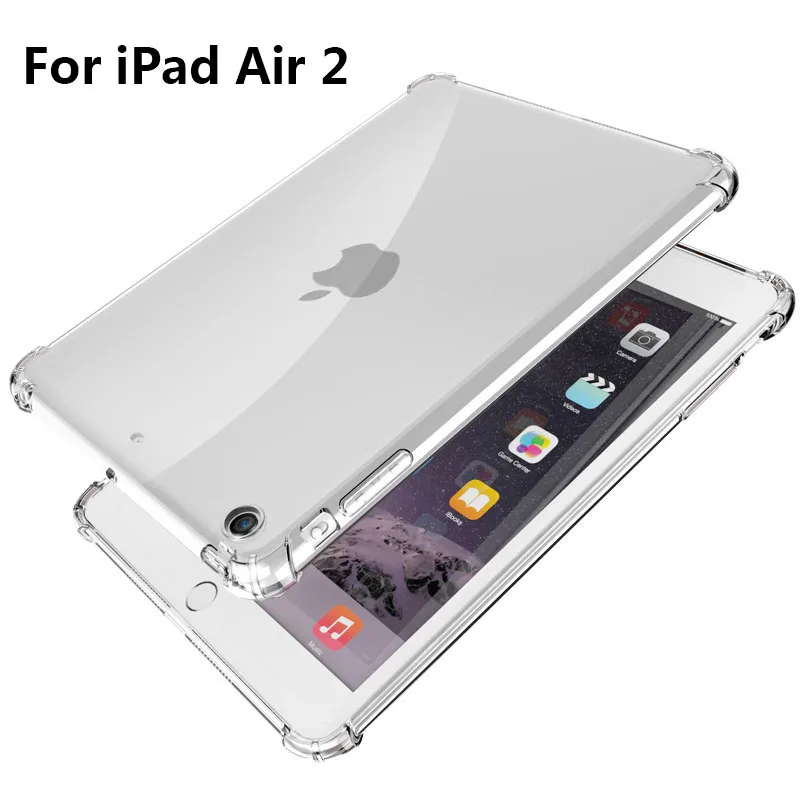 Shockproof Silicon Case For New iPad Air 1 Air 2 Pro 10.5 9.7 Mini 2 3 4 Case Soft Cover for iPad ipad3 Air 2 Pro 10.5 - Цвет: For ipad 6 ( Air2)