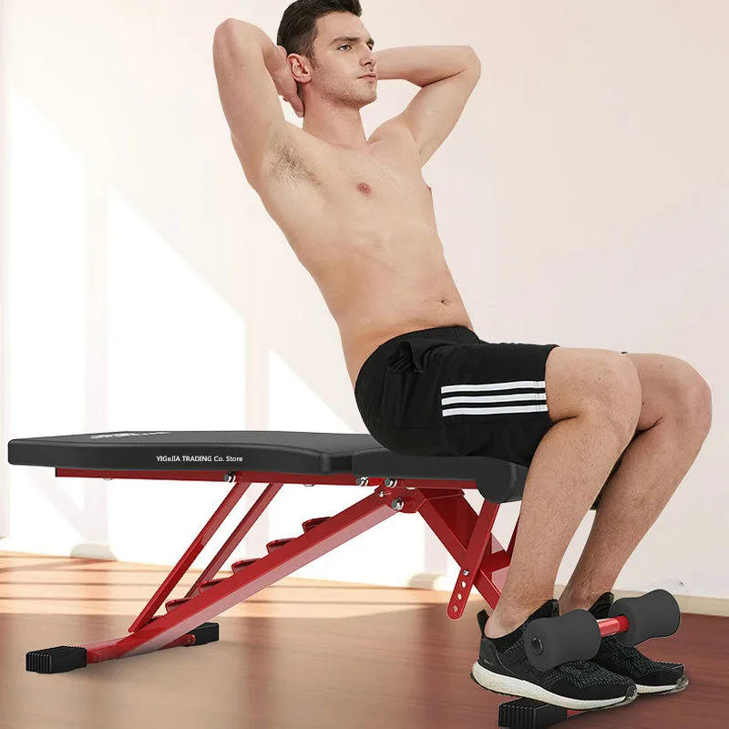 Многофункциональная складная доска для мышц брюшного пресса табурет гантелей