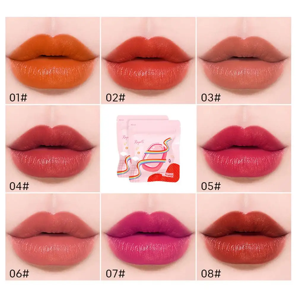 Мини бархатная матовая помада-милый блеск для губ различных форм и цветов
