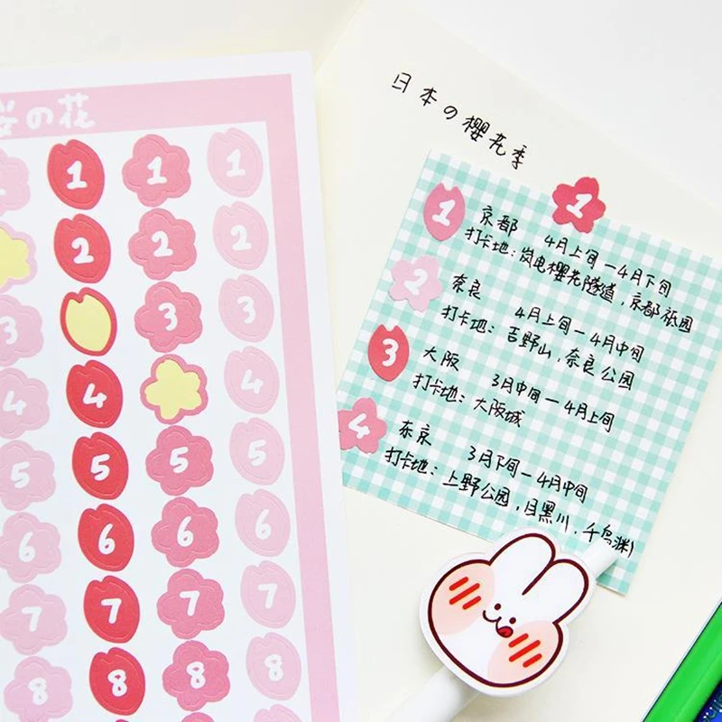 

Мультяшные красочные наклейки с круглыми цифрами, наклейки на 365 дней для 2022 года, планировщика, украшения для дневника, фотографий, Новинка