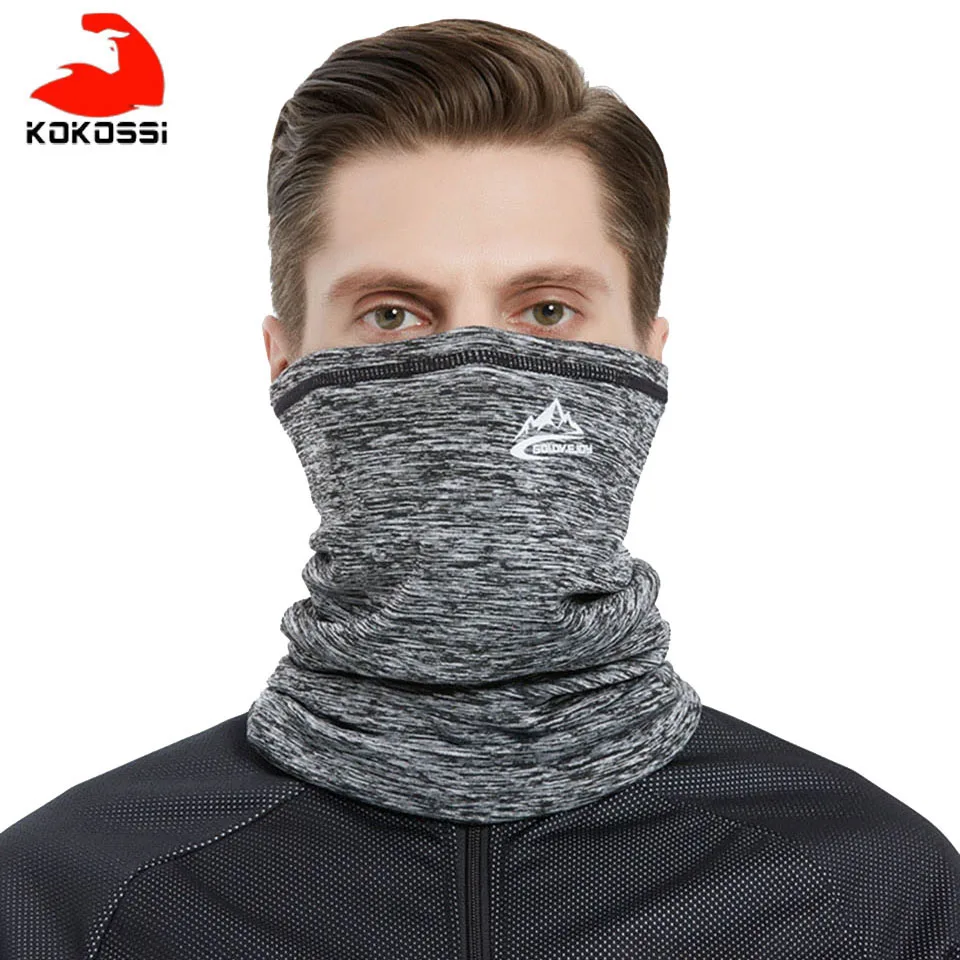 Мужской шарф для велоспорта и бега KoKossi зимний теплый шеи лица бандана езды на