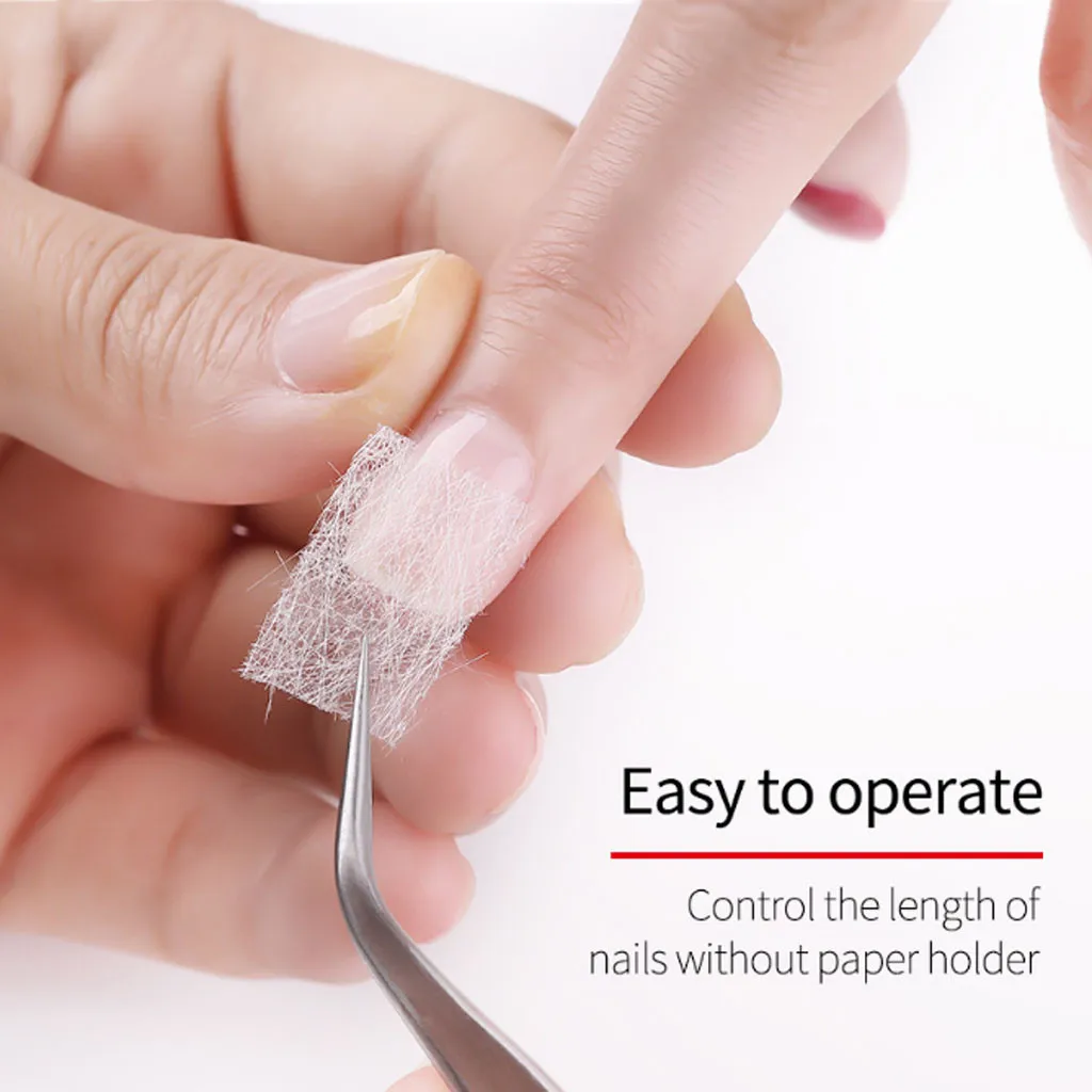 Волоконный лист для наращивания ногтей плюс волоконный Клей Набор нижний