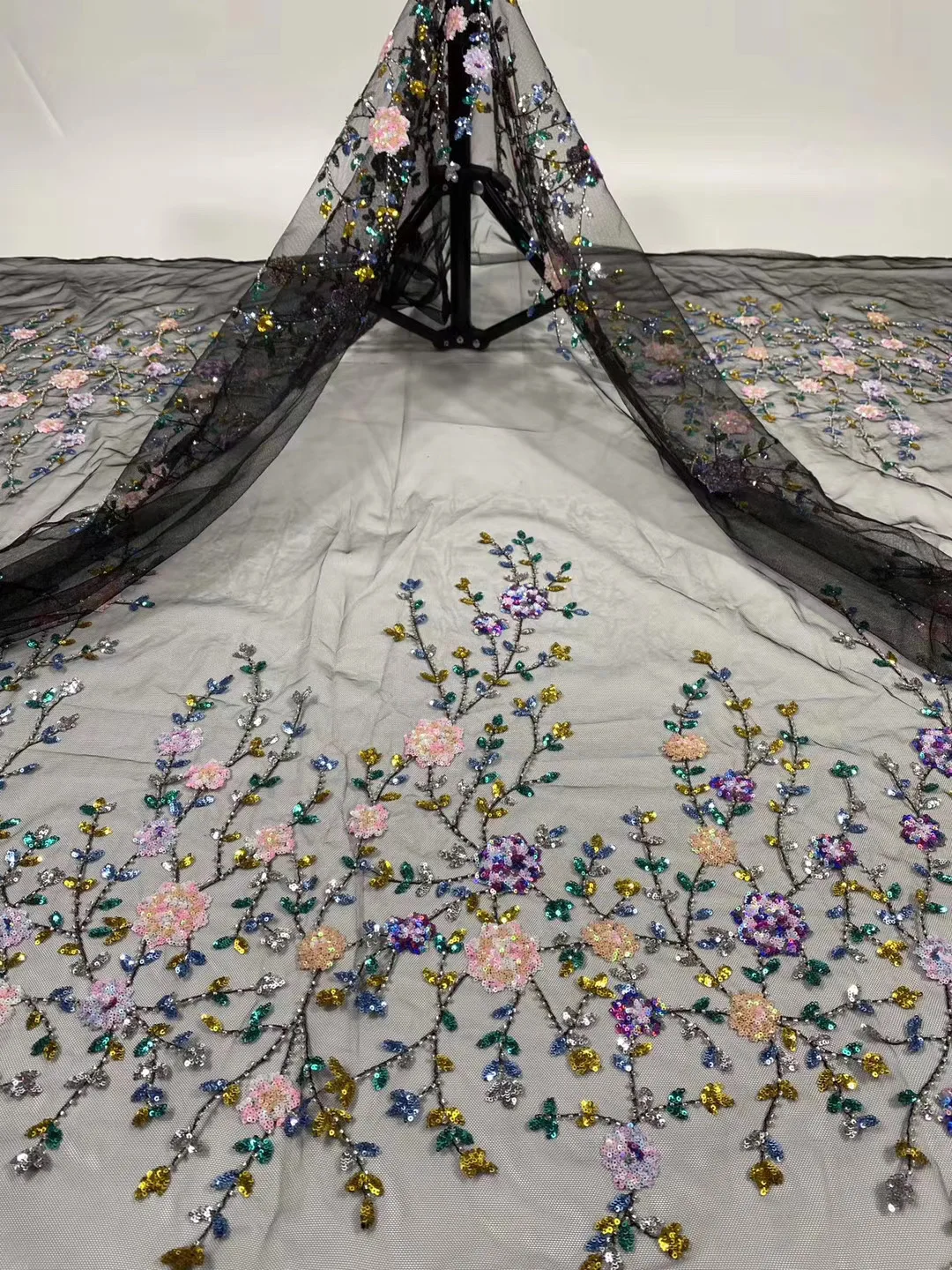 

В нигерийском стиле с блестками; Кружевное платье; Ткань Африканская французская сетчатая кружевная ткань с вышивкой Тюлевая сетчатая круж...