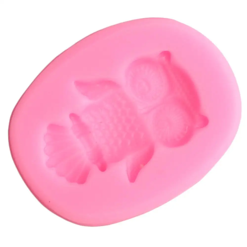 3D Сова силиконовая формочка в виде животного полимерной глины конфеты пресс