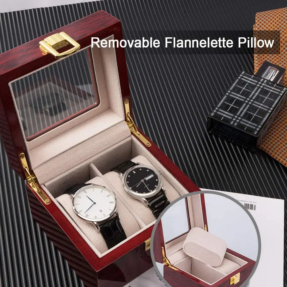 

Luxury Wooden Watch Box Watch Holder Box For Watches Men Glass Top Jewelry Organizer Box 2 3 5 12 Grids Watch Organizer New D30