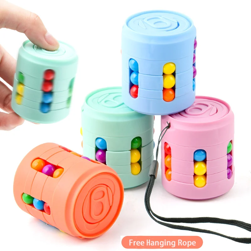

Magic Bean Rotating Toys Creative Cube Learning Finger Spinning For Adults Children Stress Relief Toy