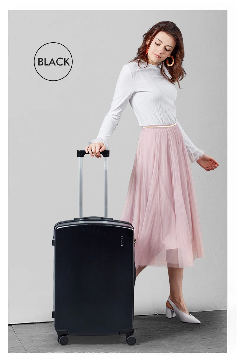 Лучший Спиннер чемодан корпус чемодана из пластика дорожная сумка колесо качения переноска для мужчин и женщин багаж путешествия H80002