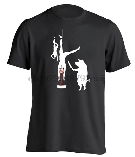 Свинья линия Мясник магазин смешной веган вегетарианец Karma Peta бекон мужская