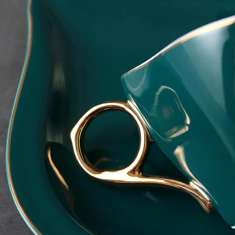 Керамическое блюдцо для кофейной чашки оригинальные фарфоровые чайные ложки Kahve