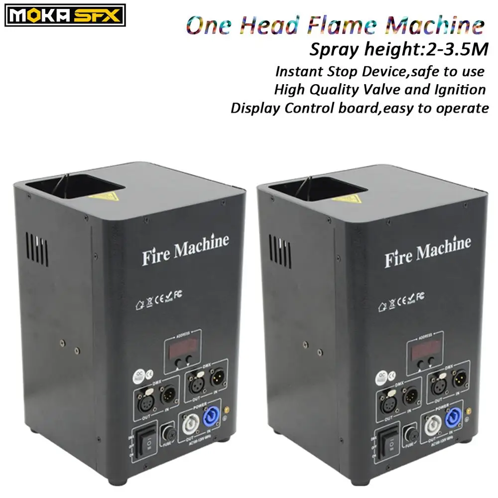 2 шт./лот Flame Genius DMX 512 пожарная машина оборудование для сценического эффекта
