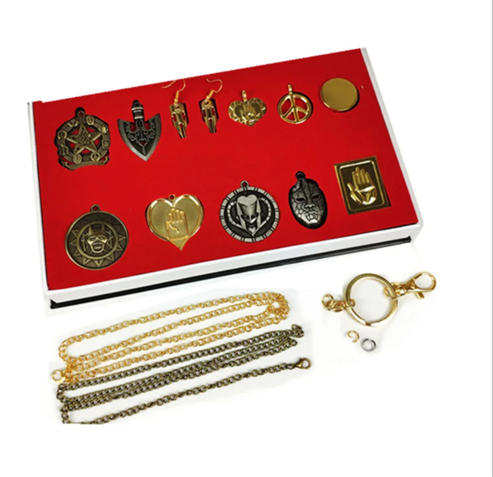 12 шт./набор аксессуары для косплея аниме невероятные приключения Джоджо|Реквизит