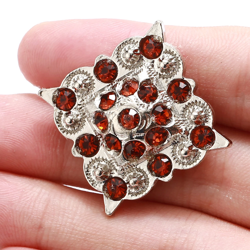 Декоративный ремешок для Стразы 12 шт./лот металлический ромб