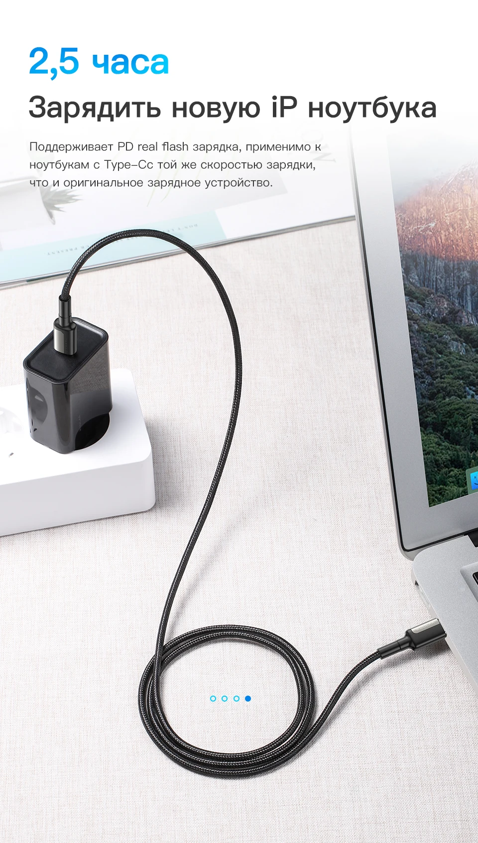 KUULAA usb type-C кабель для быстрой зарядки для samsung S10 S9 PD 60 Вт Быстрая зарядка USB-C кабель для устройств type-C